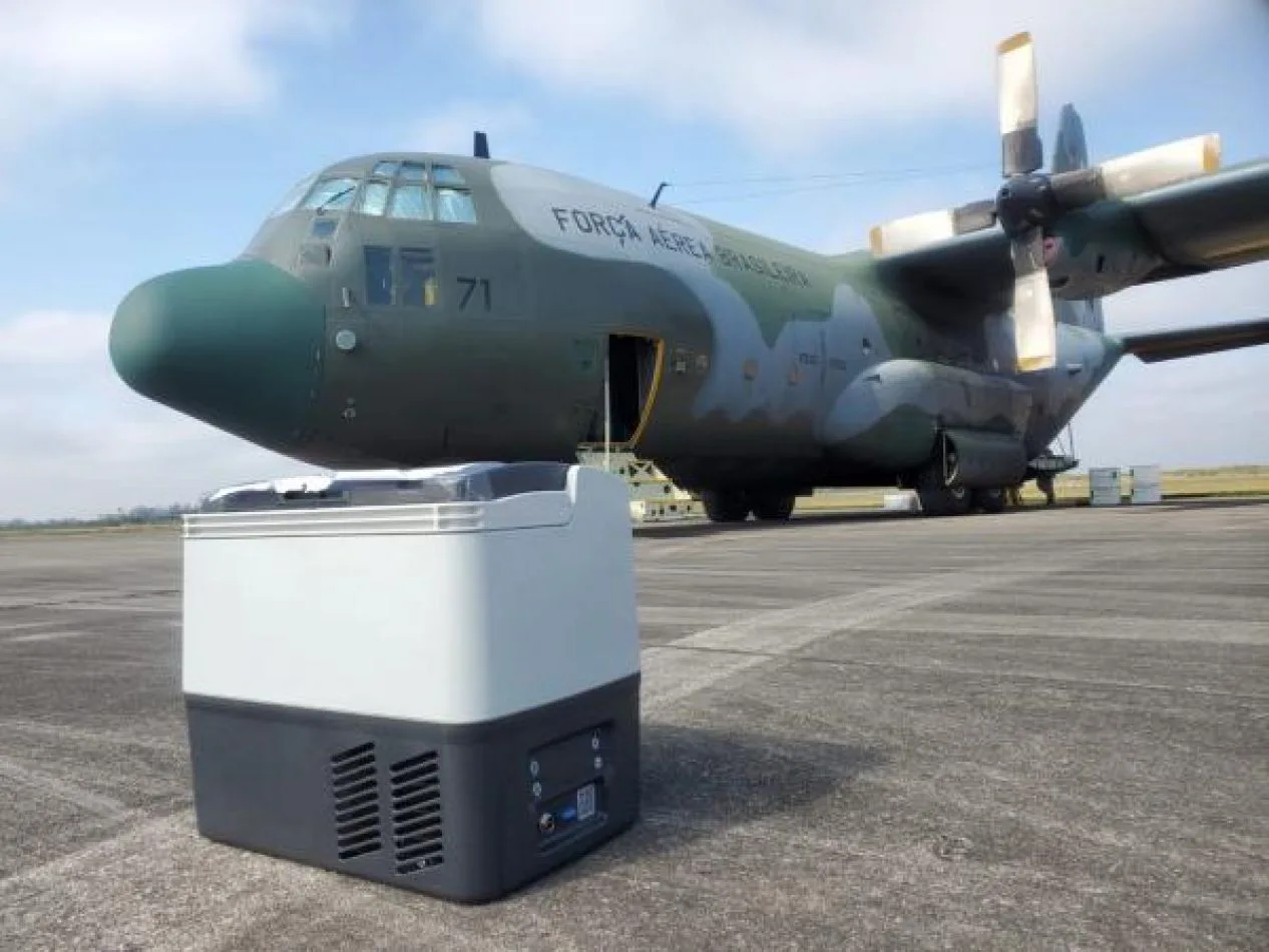 Un Embraer KC-390 de la FAB visitó Tierra del Fuego