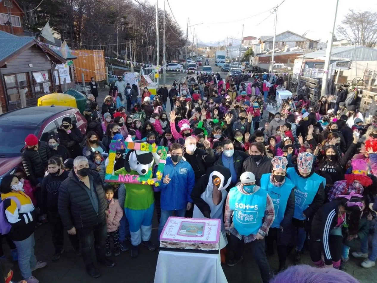 Fueron más de 300 los chicos que participaros de la celebración del Mes de las Infancias.