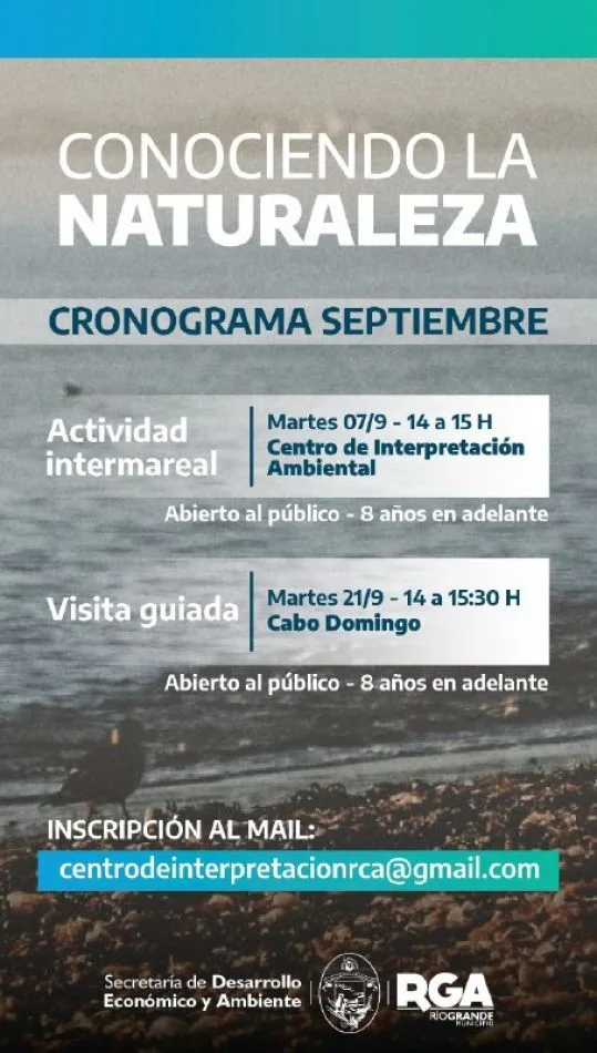 Cronograma de actividades de "Conociendo la Naturaleza"