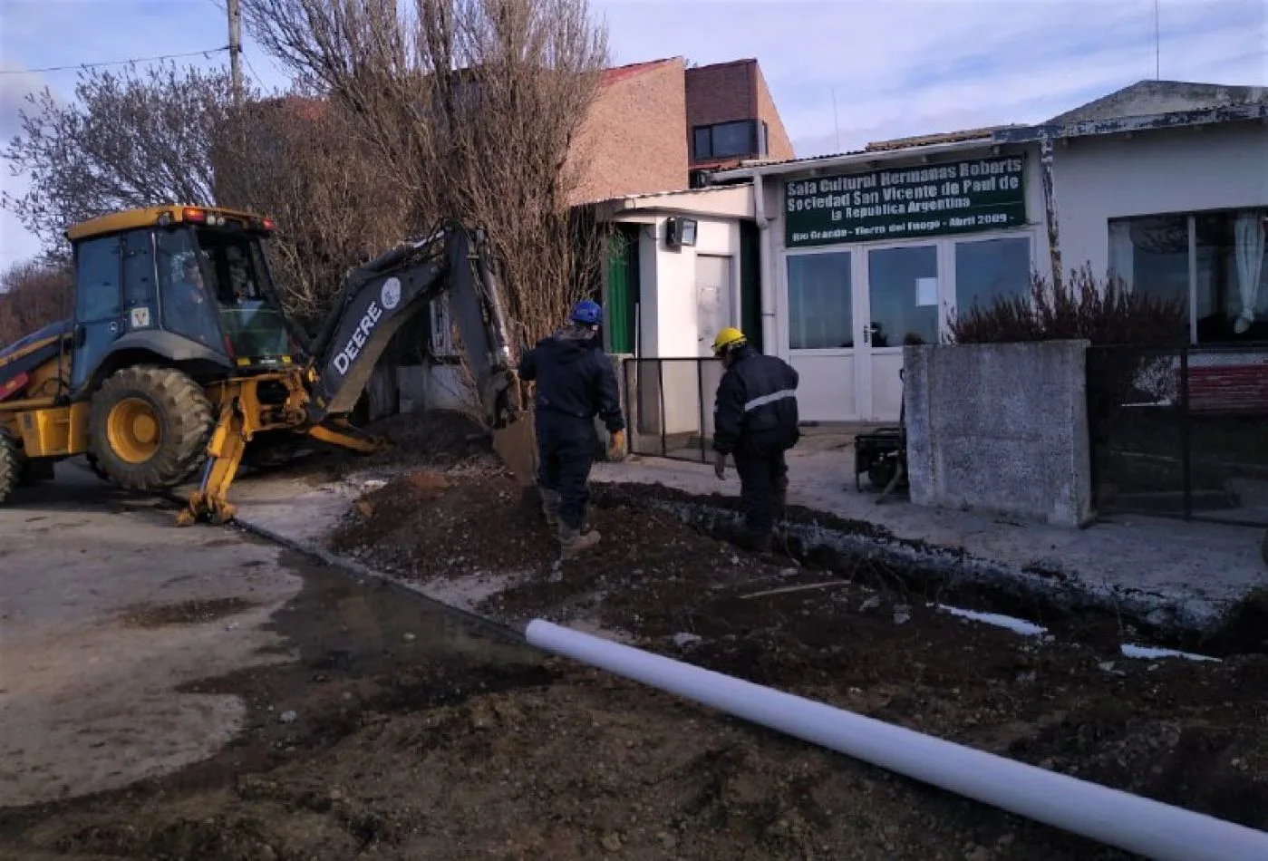 Obras sanitarias realizó trabajos en el Hogar San Vicente de Paul