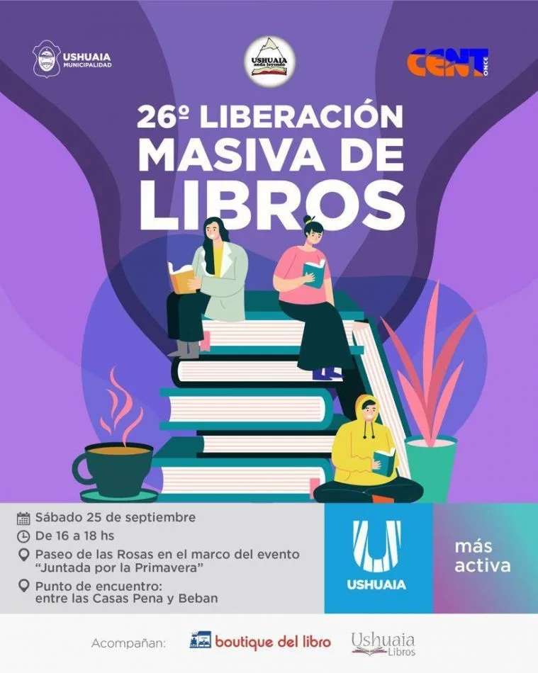 La iniciativa, iniciada en 2015 por la Asociación Civil Ushuaia anda Leyendo.