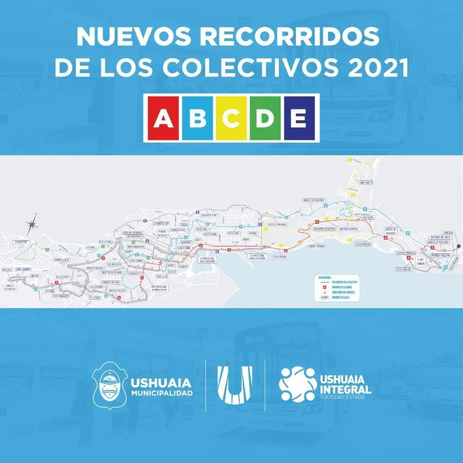 Se implementará la primera etapa del nuevo plan e recorridos de colectivos en Ushuaia