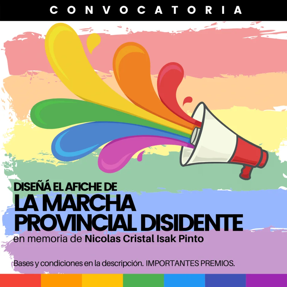 Concurso "Diseña el afiche de la marcha provincial disidente”
