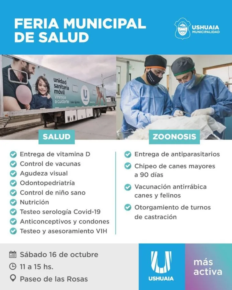 Llega la Feria Municipal de Salud al Paseo de las Rosas