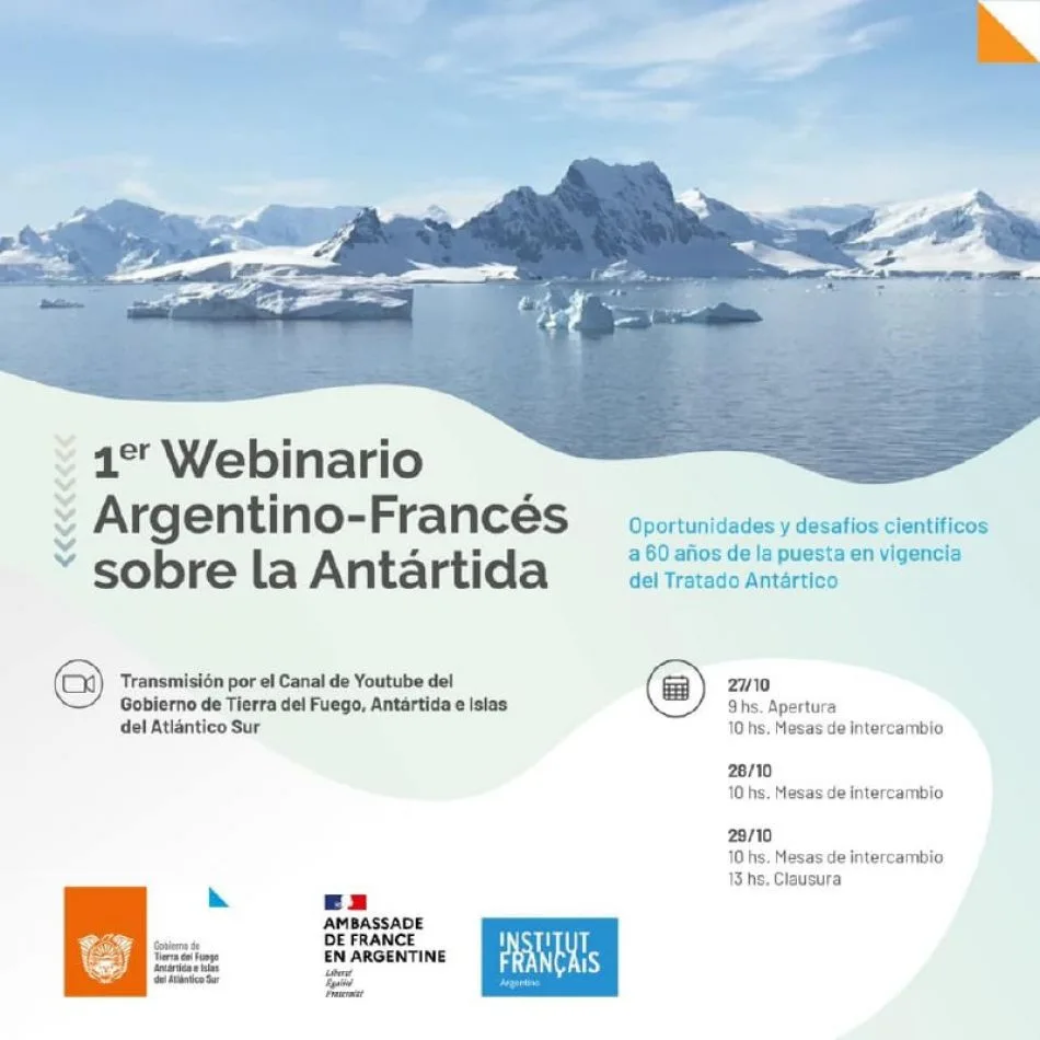 Primer Webinario Argentino - Francés sobre la Antártida en Tierra del Fuego