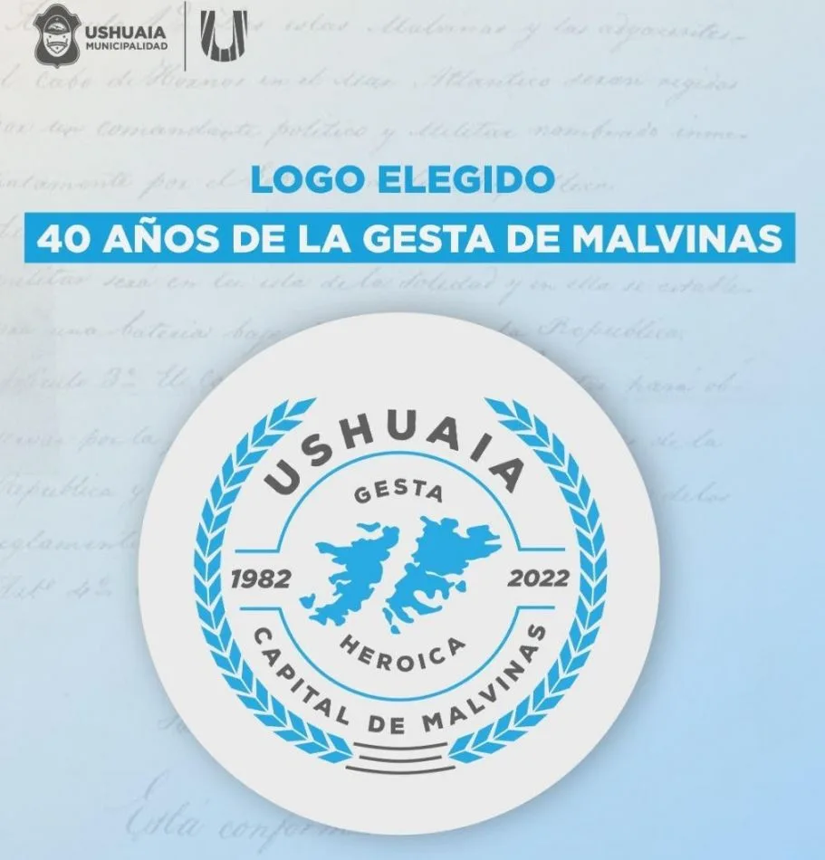 Vecinos de Ushuaia eligieron el logo por los 40 años de la Gesta de Malvinas