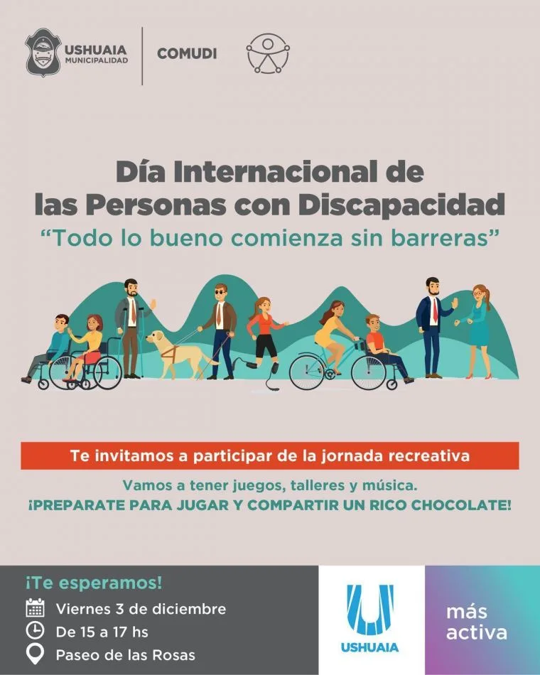 Jornada recreativa para conmemorar el Día Internacional de las Personas con Discapacidad