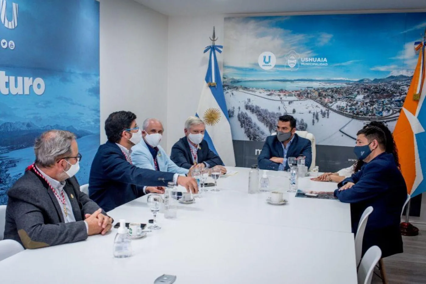 Vuoto recibió a integrantes de la orden se Santiago de Compostela para trabajar en conjunto