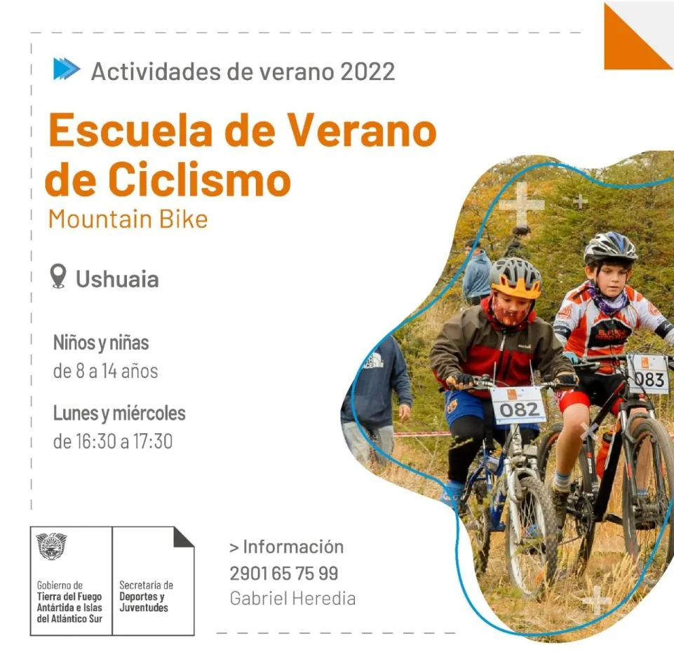 Escuela de MTB de verano en Ushuaia