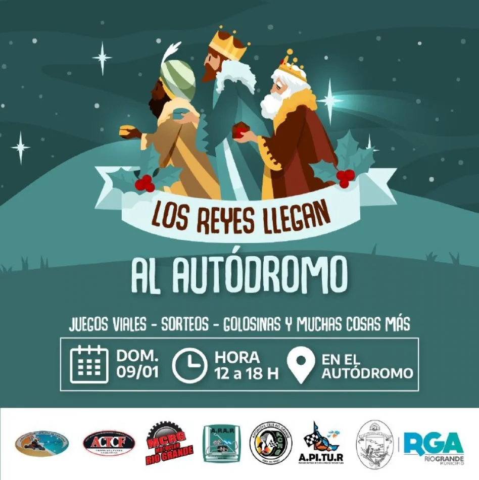 Este domingo Los Reyes Magos estarán en el Autódromo