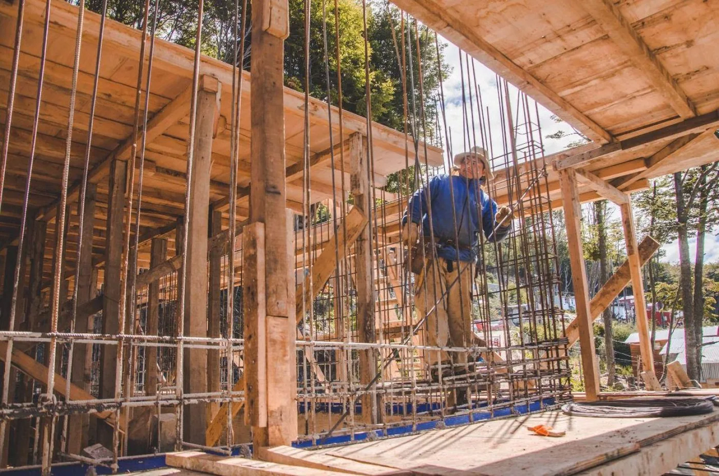 Avanza la obra de construcción de la cisterna en el sector del KyD