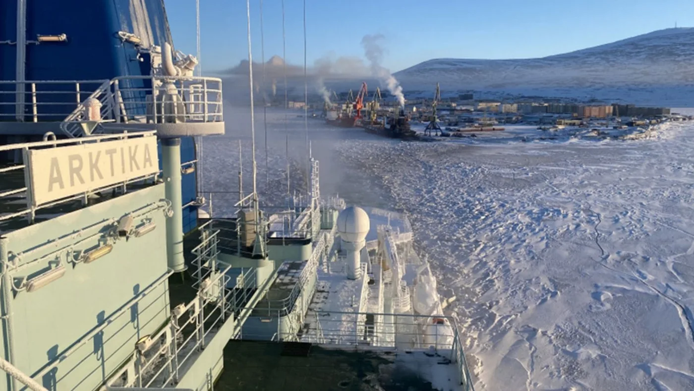 Rompehielos de propulsión nuclear ruso Árktika, uno de los más potentes del mundo.