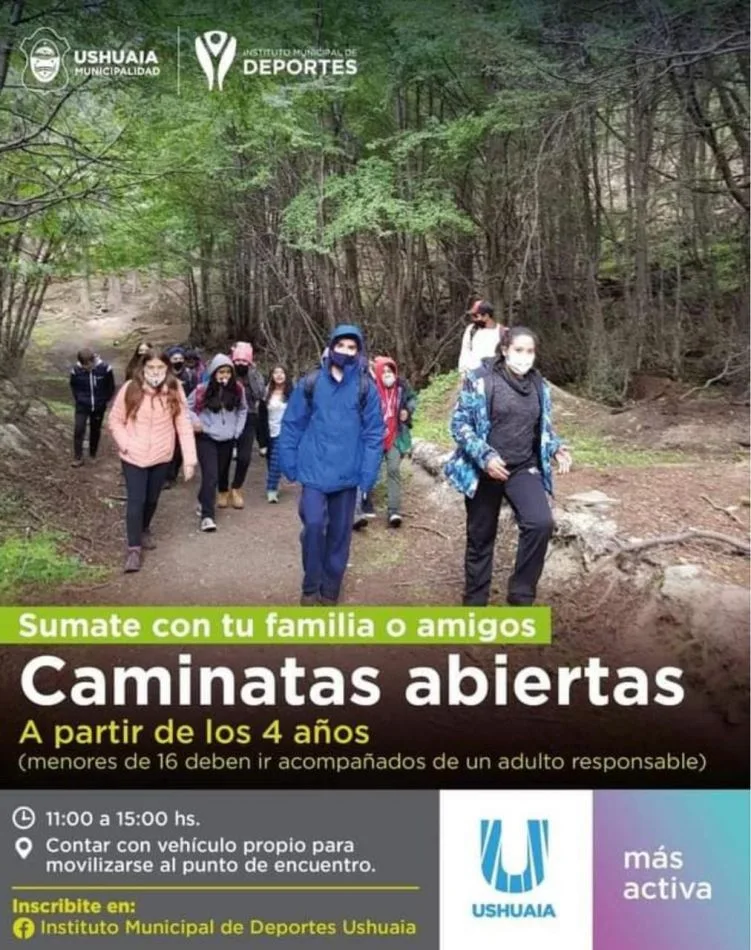 Nueva caminata familiar organizada por el Instituto Municipal de Deportes