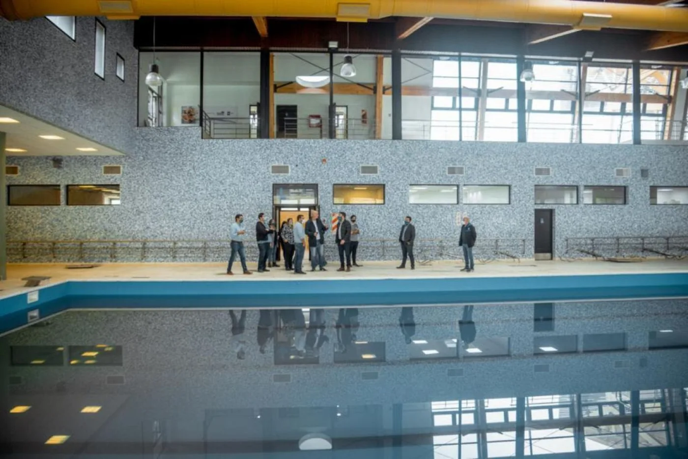 Vuoto evaluó la marcha de los trabajos en el Polo Deportivo de Andorra