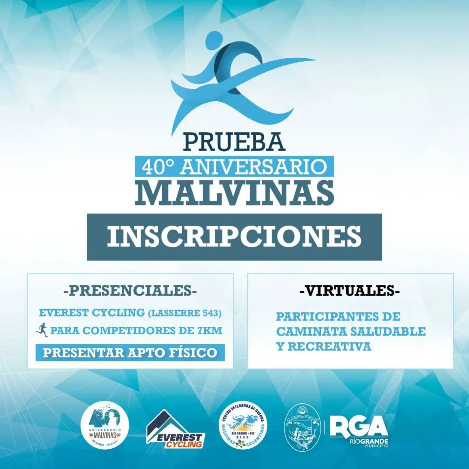 Sumate a la prueba atlética de Malvinas