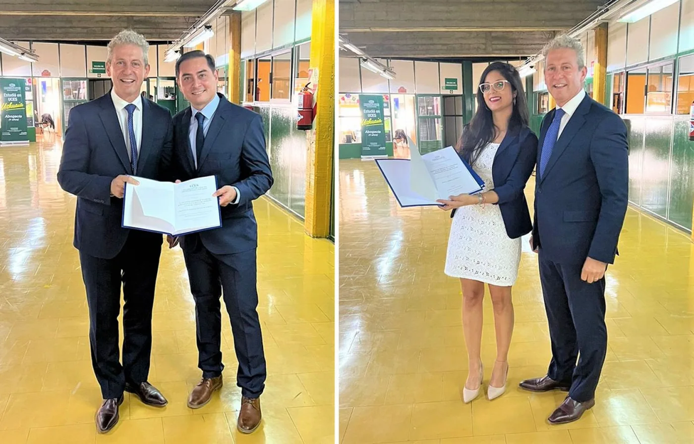 Los flamantes egresados, Noelia Estrella y Sebastián Juárez Galanti.