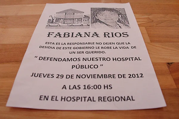 Los panfletos fueron repartidos en la esquina de Ameghino y avenida Belgrano.