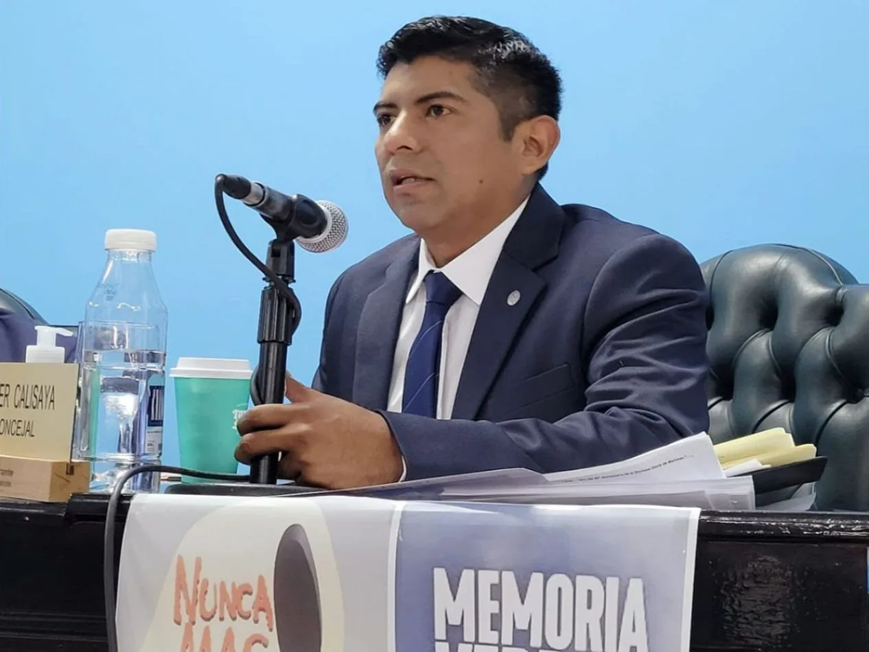 El concejal Javier Calisaya brindó un mensaje en el Día por la Memoria, la Verdad y la Justicia