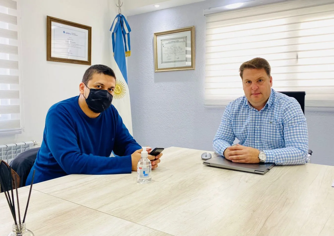 El Presidente del Concejo Deliberante, Raúl von der Thusen, mantuvo una reunión con Nahuel Gimenez.