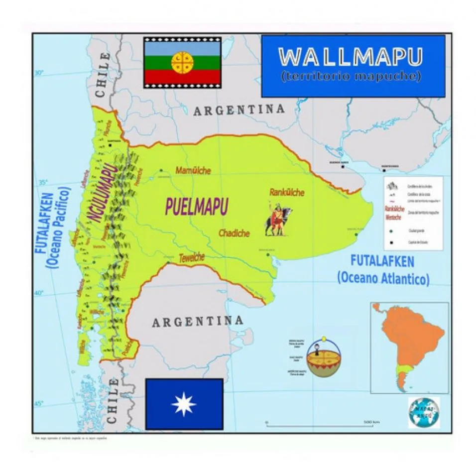 El Wallmapu, el mapa mapuche que genera tensiones con Chile