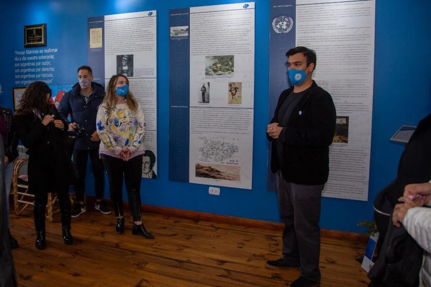 Representantes de APOC visitaron el Espacio Pensar Malvinas