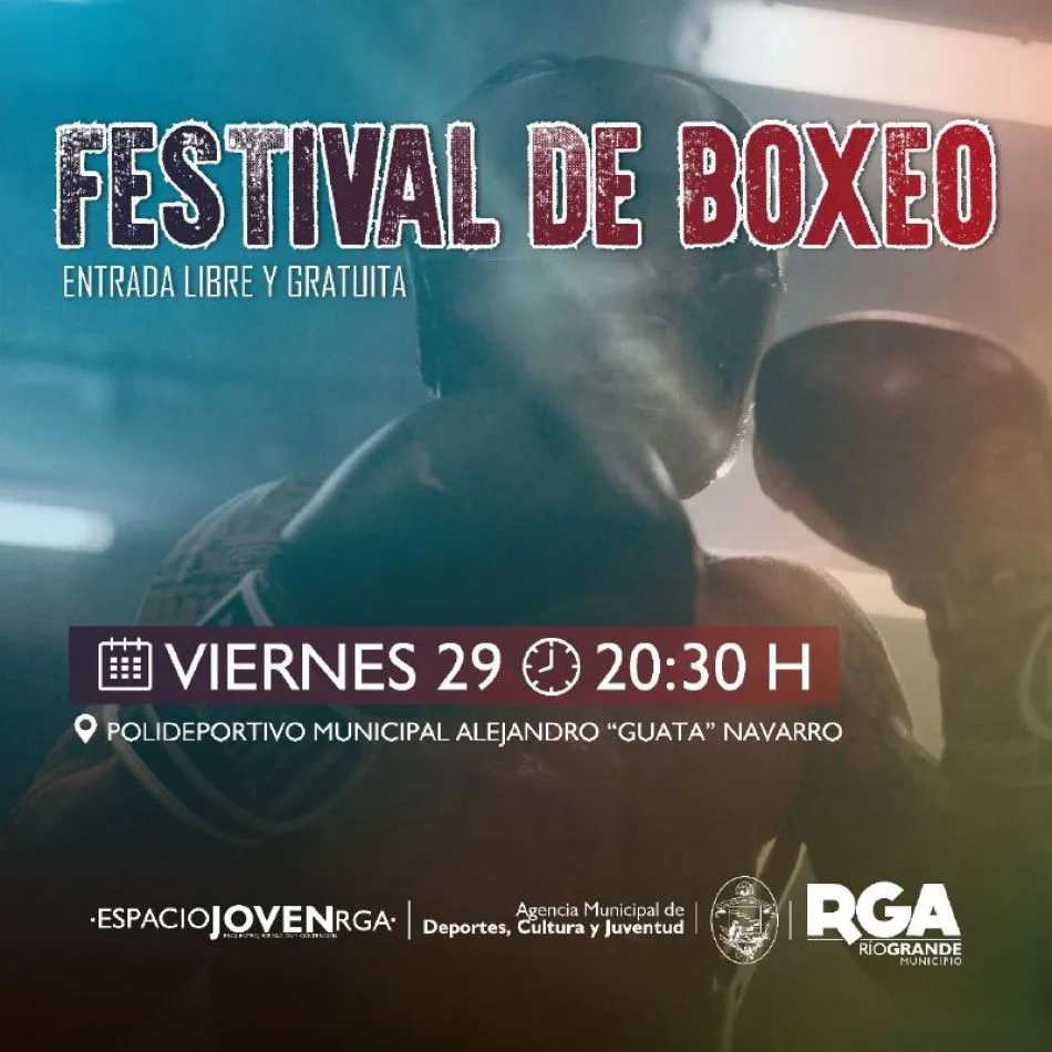 Festival de Boxeo en el Polideportivo Municipal Alejandro Navarro