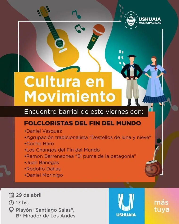 Cultura en Movimiento presenta folclore en el barrio Mirador de los Andes