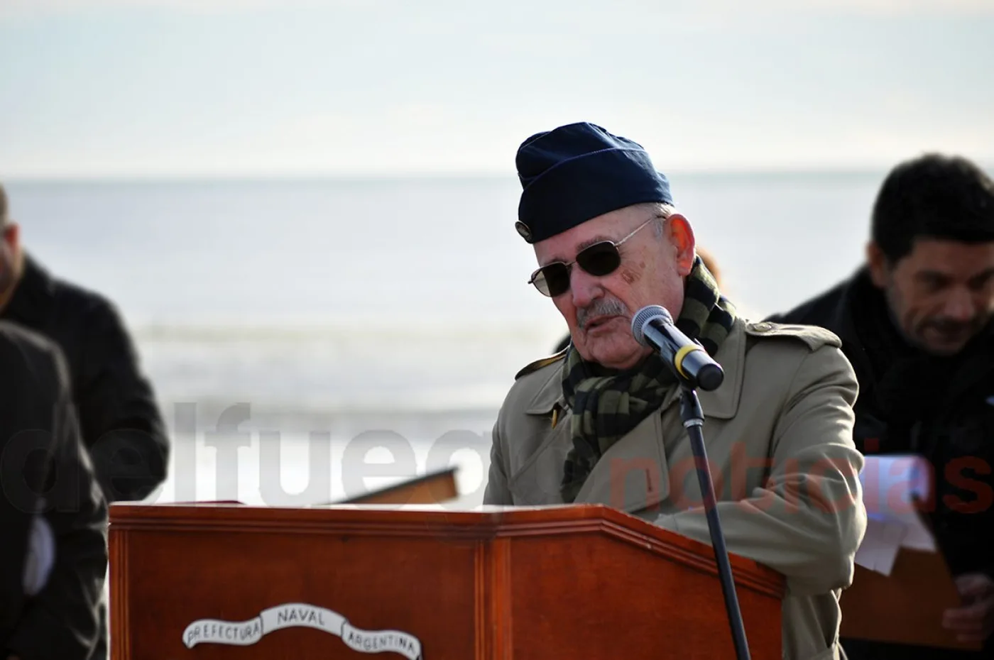 “Mi avión era mi amigo”, dijo entre lágrimas el Veterano de Guerra de Malvinas, Prefecto General, Pedro Ernesto Gómez.