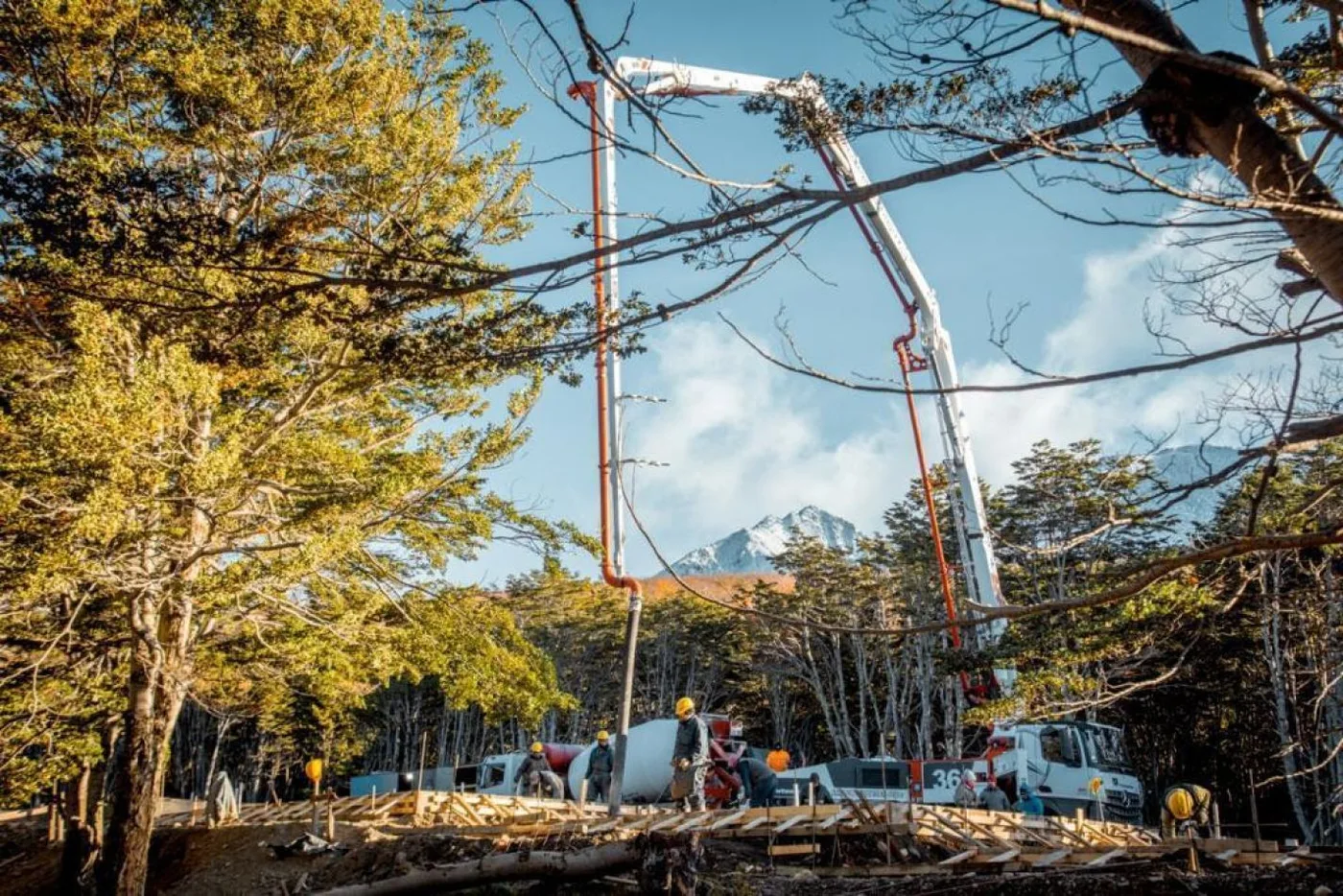 Avanzan las obras de los módulos habitacionales en el KyD