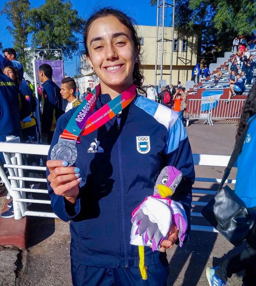 Renata Godoy en los Juegos Suramericanos de la Juventud Rosario 2022. Foto: gentileza de MZL Deportes