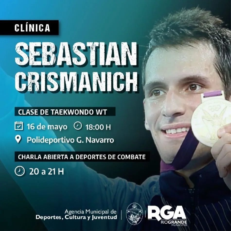 Sebastián Crismanich brindará una clase y una charla en Río Grande