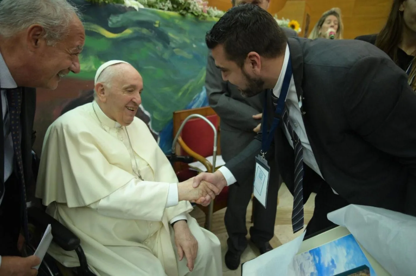 El intendente Walter Vuoto, realizó una visita al Papa Francisco en la Ciudad del Vaticano.