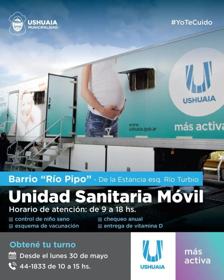 La Unidad Sanitaria Móvil estará en el barrio del Río Pipo