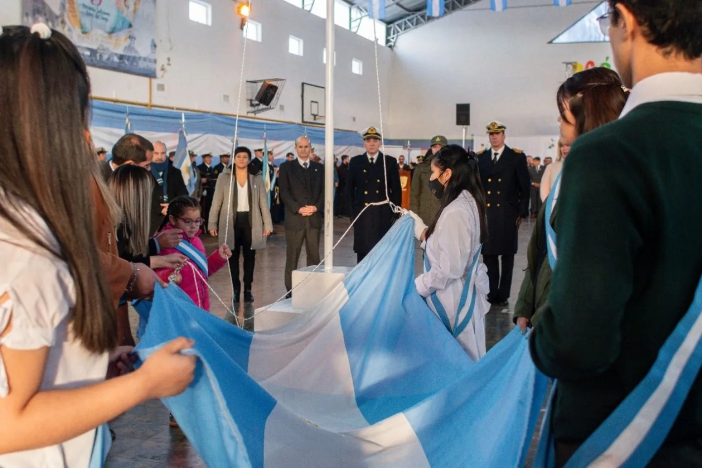 El Día de la Bandera se celebró en La Misión Salesiana
