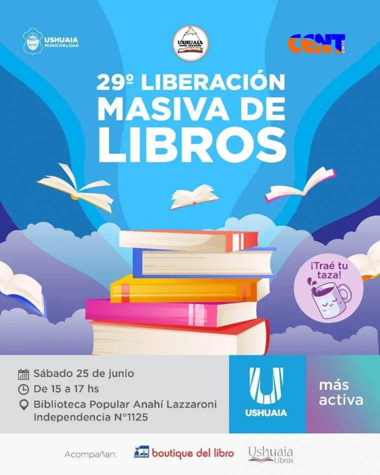 Nueva liberación masiva de libros en Ushuaia