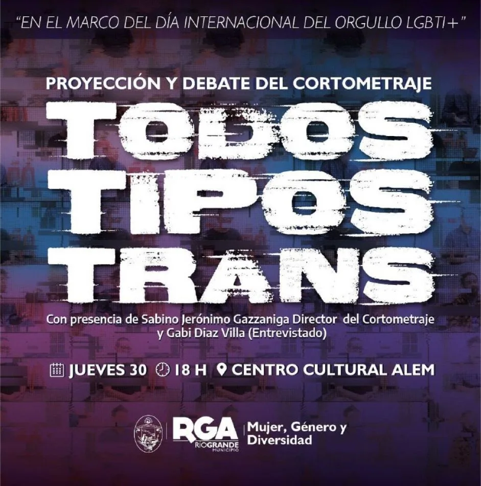 El municipio invita a la proyección y debate del cortometraje documental "Todos Tipos Trans"