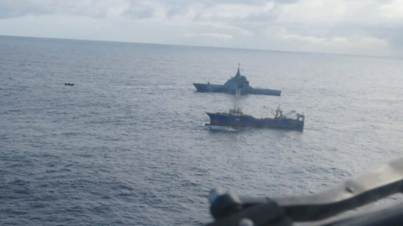 El patrullero ARA Piedrabuena realiza misiones de vigilancia y control de los espacios marítimos