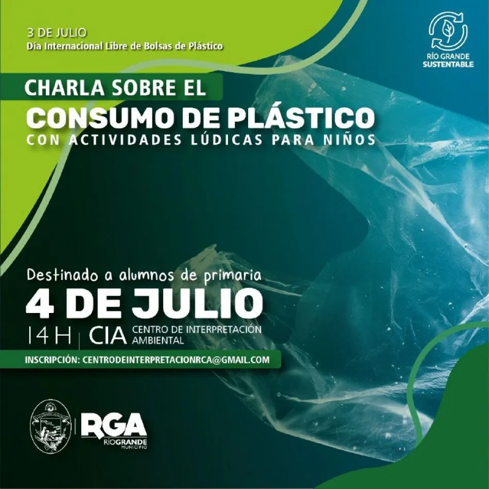 Se realizará una charla sobre consumo de plástico
