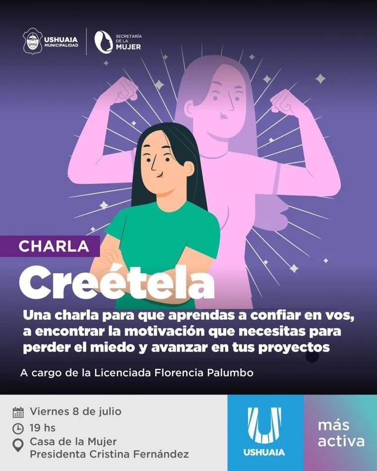Creétela: La charla motivadora en la Secretaría de la Mujer