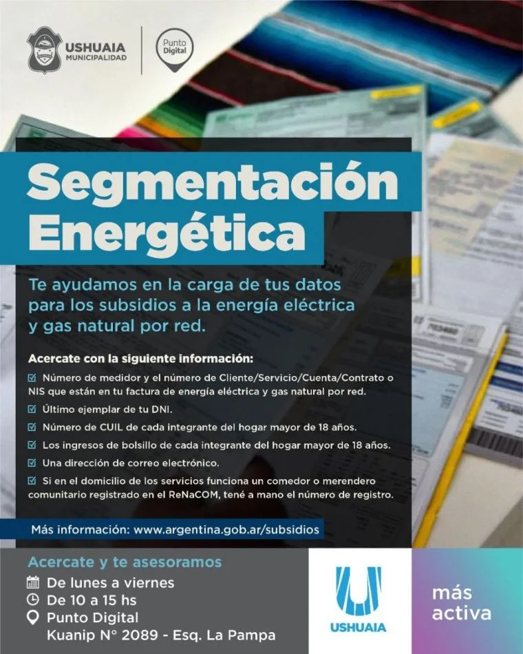 El municipio continúa asesorando durante el fin de semana para el subsidio de gas y luz