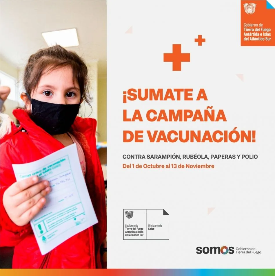 Comienza la Campaña Nacional de Vacunación contra Sarampión, Rubéola, Paperas y Polio