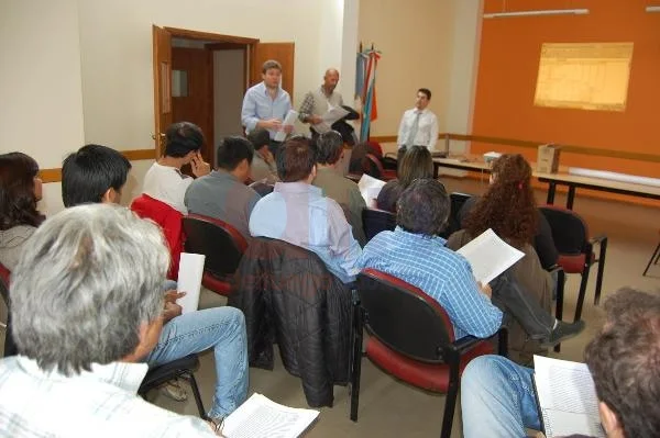 Gustavo Melella, al momento de la presentación del novedoso programa.