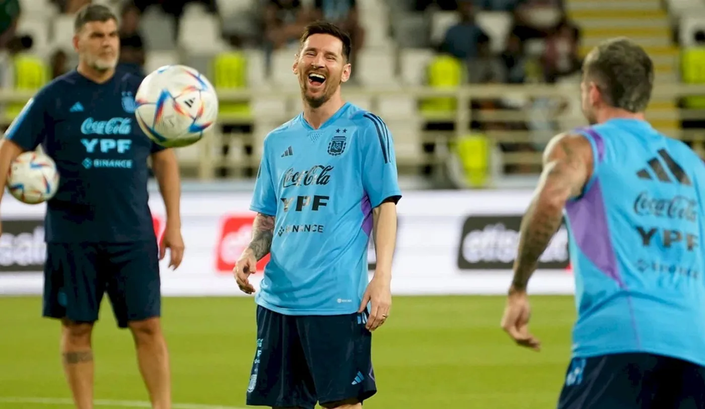 La Selección Argentina se entrenó con la presencia de Messi