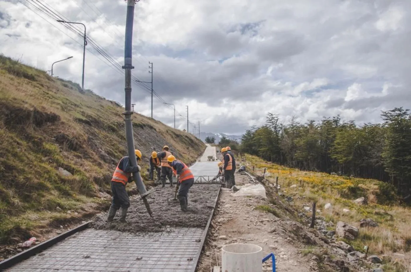 Alcanza el 43% de avance de obra la bicisenda “Pensar Malvinas”