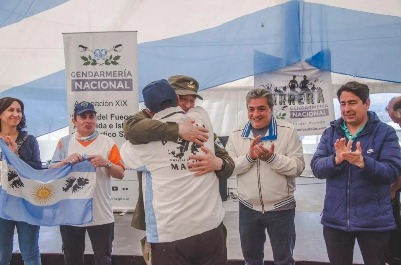 El IMD acompañó la carrera de Gendarmería Nacional en Ushuaia