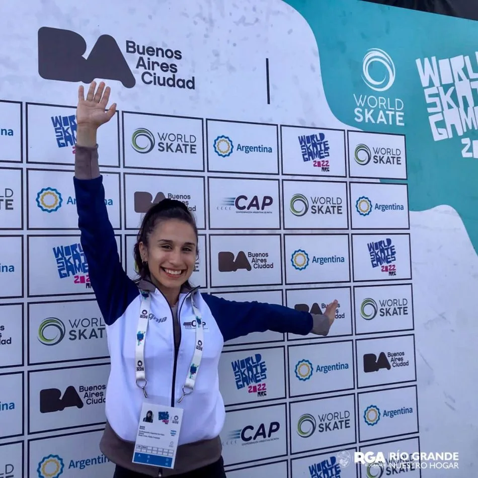 Natalí Rolón obtuvo medalla de bronce en los World Skate Games