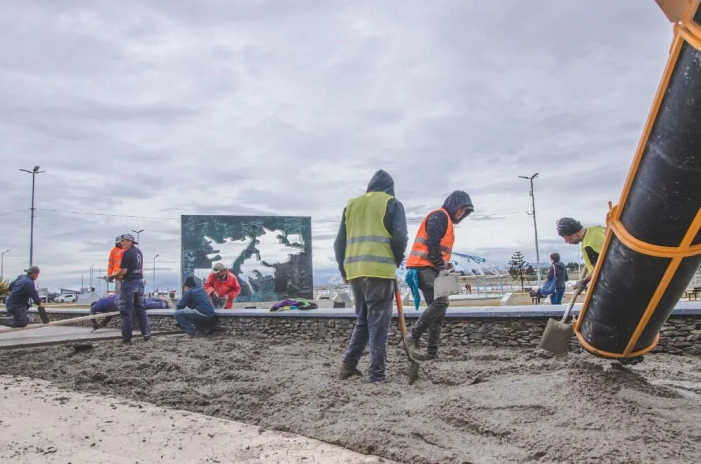 Realizan una obra inclusiva en la Plaza Malvinas