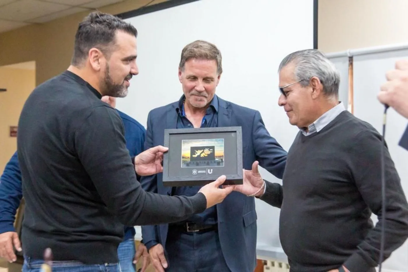 Walter Vuoto, en la presentació del libro "A 40 años de la Guerra de Malvinas"