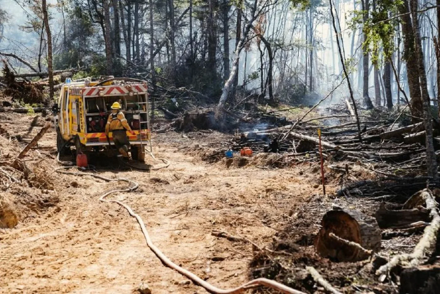 Se encuentra oficialmente extinguido el incendio declarado en la zona del río Lainez.