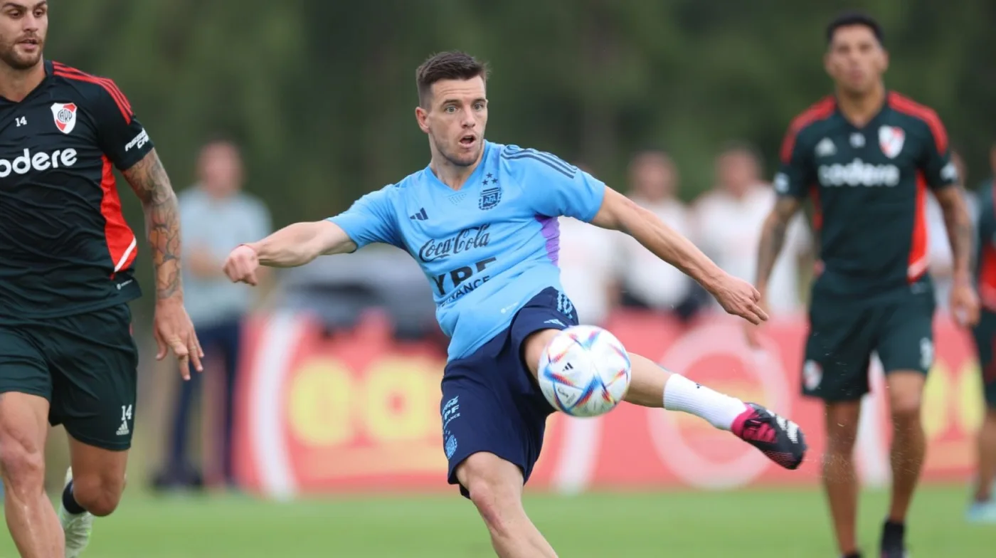 La Selección argentina le ganó por 4-1 a River en el Predio de la AFA en Ezeiza en el marco de un amistoso informal.